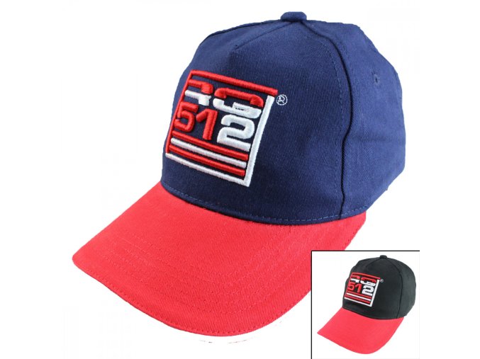 RG512 Perfektná Chlapčenská Šiltovka červeno modrá / čierno modrá (Farba Modrá/Červená)