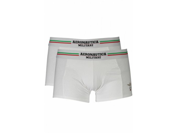 Aeronautica Militare Pánske Boxerky 2 Pack Biele