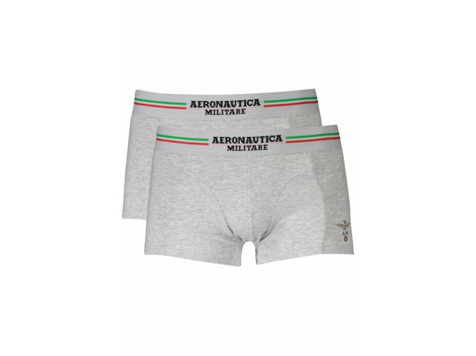 Aeronautica Militare Pánske Boxerky 2 Pack Šedé