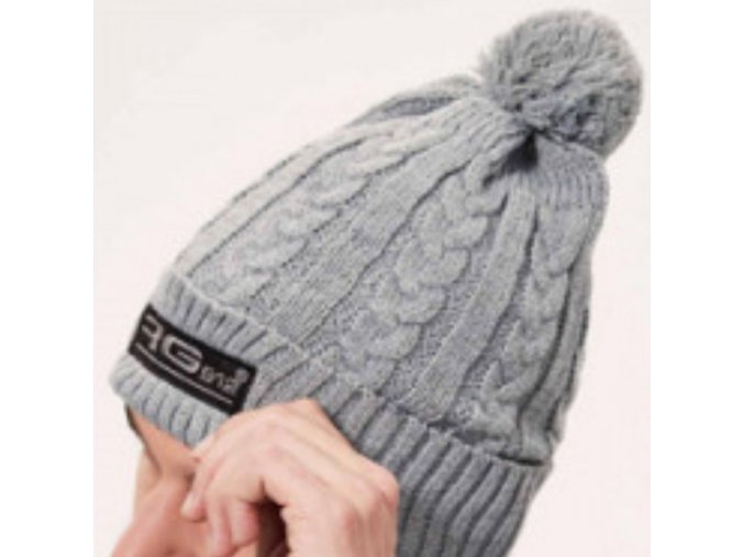 RG512 Perfektná Pánska Zimná Čiapka sivá (Farba Šedá)