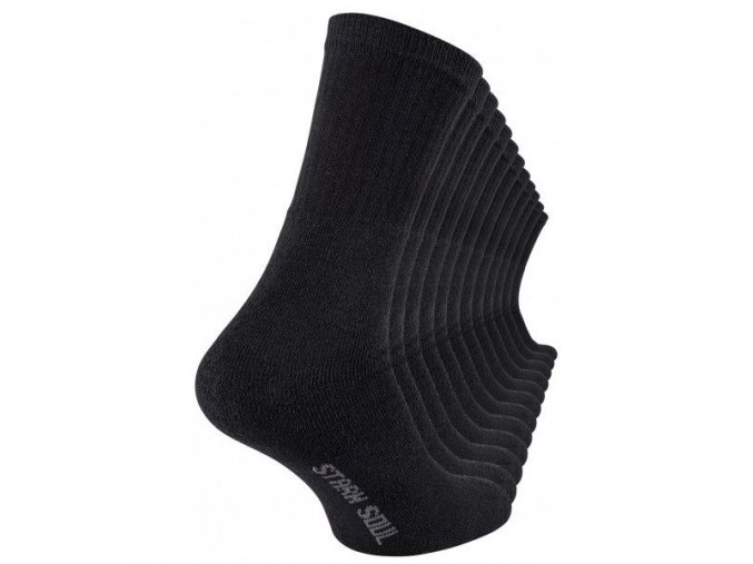 Stark Soul® Retro Look Perfektné Pánske Tenisové Ponožky 3 páry čierne