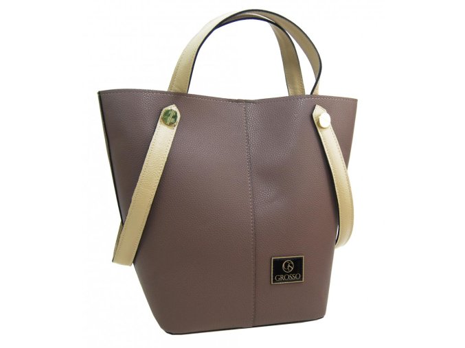 zemita hneda shopper damska kabelka s683 grosso 1