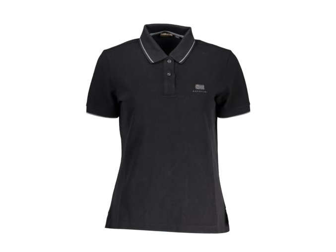 NAPAPIJRI Napapijri Polo Maniche Corte Donna Nero (Veľkosť S, Farba čierna)