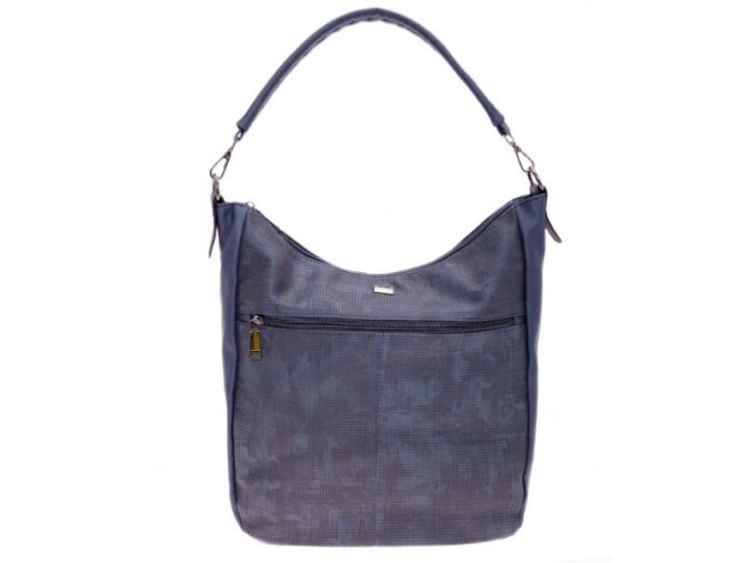 BERNARDO BOSSI Perfektná Dámska Taška cez rameno 38x10x36 cm modrá (Farba modrá)