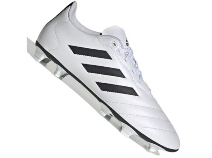 adidas Goletto VIII Firm Ground Perfektné Pánske Futbalové Kopačky Biela Čierna (Veľkosť 35,5, Farba Biela)