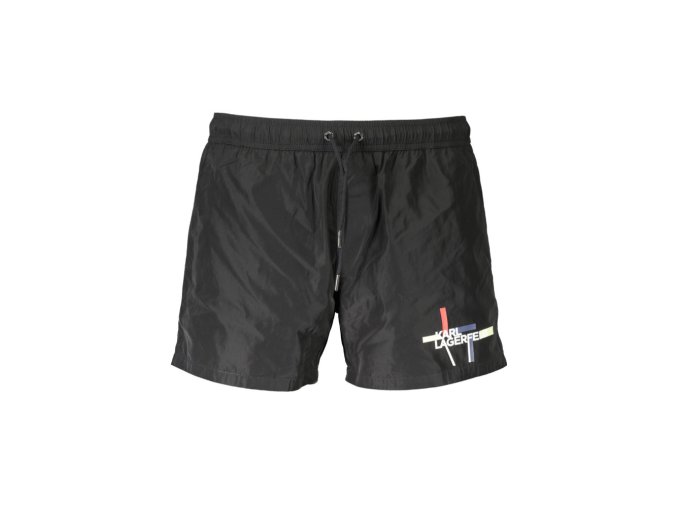 KARL LAGERFELD BEACHWEAR Perfektné Pánske Plavky Čierna (Veľkosť S, Farba čierna)