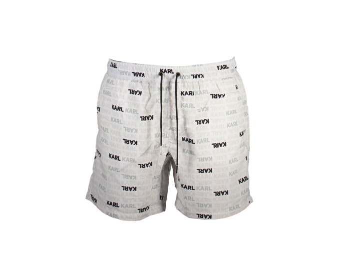 KARL LAGERFELD BEACHWEAR Perfektné Pánske Plavky Biela (Veľkosť S, Farba Biela)