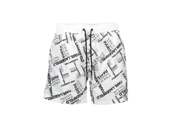 KARL LAGERFELD BEACHWEAR Perfektné Pánske Plavky Biela (Veľkosť S, Farba Biela)