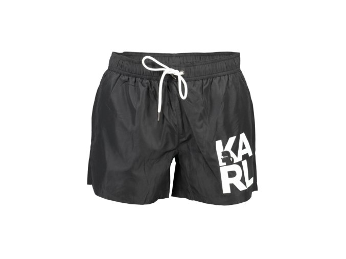KARL LAGERFELD BEACHWEAR Perfektné Pánske Plavky Čierna (Veľkosť S, Farba čierna)