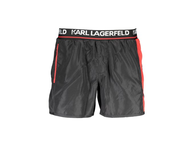 KARL LAGERFELD BEACHWEAR Perfektné Pánske Plavky Čierna (Veľkosť S, Farba čierna)