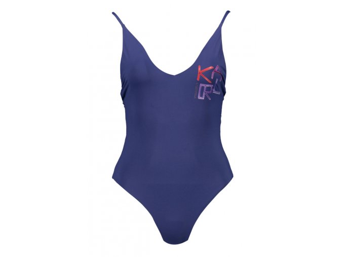 KARL LAGERFELD BEACHWEAR Perfektné Dámske Jednodielne Plavky Modrá