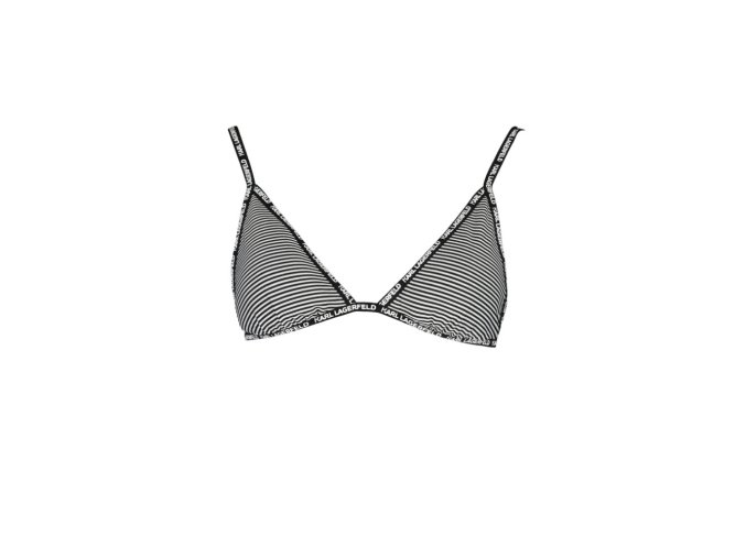 KARL LAGERFELD BEACHWEAR Perfektné Dámske Plavky Vrchný diel Čierna (Veľkosť XS, Farba čierna)