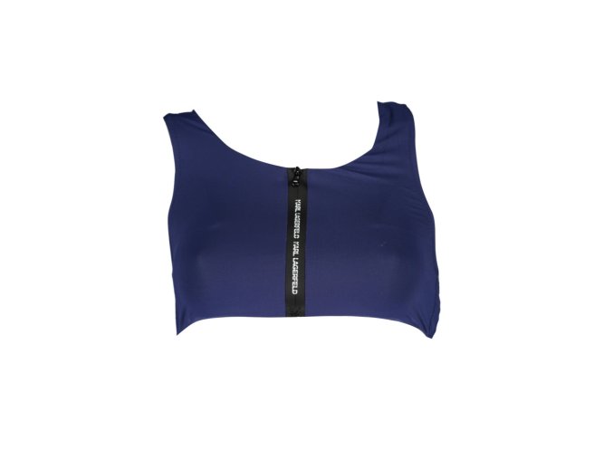 KARL LAGERFELD BEACHWEAR Perfektné Dámske Plavky Vrchný diel Modrá (Veľkosť XS, Farba modrá)