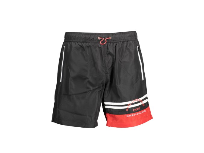 KARL LAGERFELD BEACHWEAR Perfektné Pánske Plavky Čierna (Veľkosť S, Farba čierna)