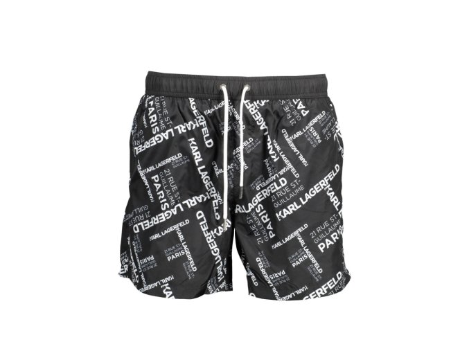 KARL LAGERFELD BEACHWEAR Perfektné Pánske Plavky Čierna (Veľkosť S, Farba čierna)