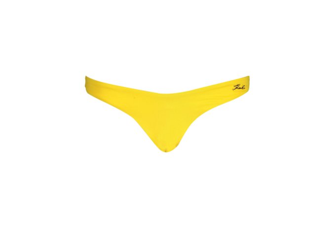 KARL LAGERFELD BEACHWEAR Perfektné Dámske Plavky Spodný diel Žltá (Veľkosť M, Farba žltá)