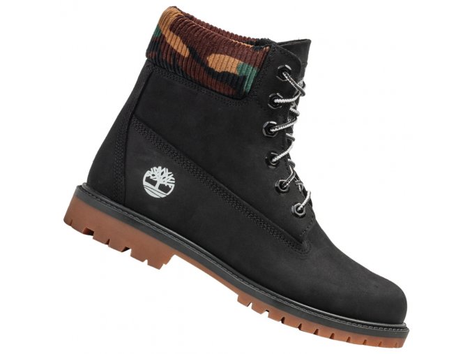 Timberland Dámske Kožené Čižmy z nubuku TB0A2M7T001 Čierne