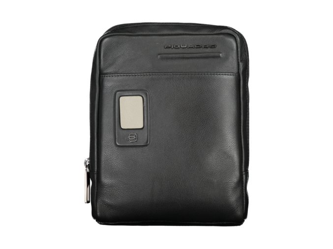 PIQUADRO Praktická Pánska Crossbody Taška Čierna