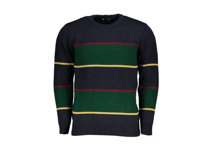 U.S. GRAND POLO Štýlový Pánsky Pulóver Modrá (Veľkosť 2XL, Farba modrá)