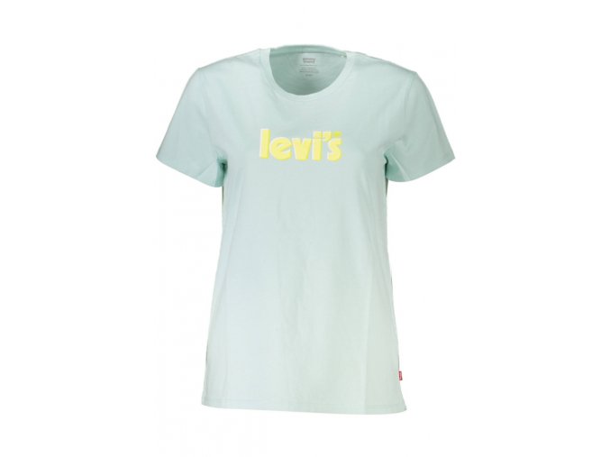 LEVI'S Perfektné Dámske Tričko Krátky Rukáv Svetlo modrá (Veľkosť XS, Farba modrá)