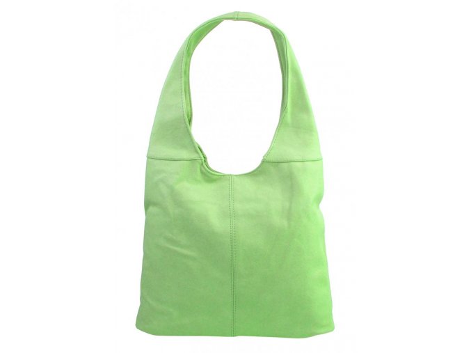 Dámska shopper kabelka cez rameno svetlo zelená