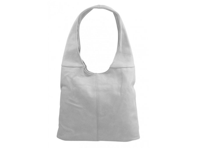Dámska shopper kabelka cez rameno svetlo šedá