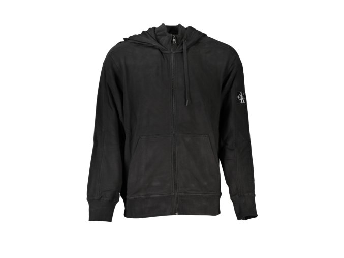 Calvin Klein Perfektná Pánska Mikina na zips Čierna