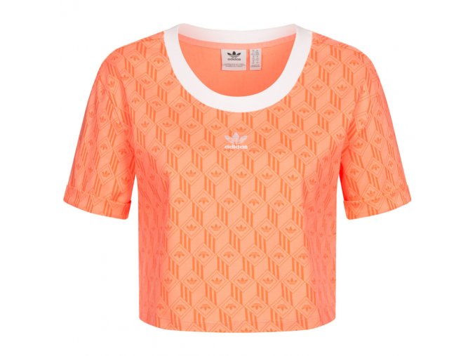 adidas Perfektné Dámske Tričko Krátky Rukáv Oranžová