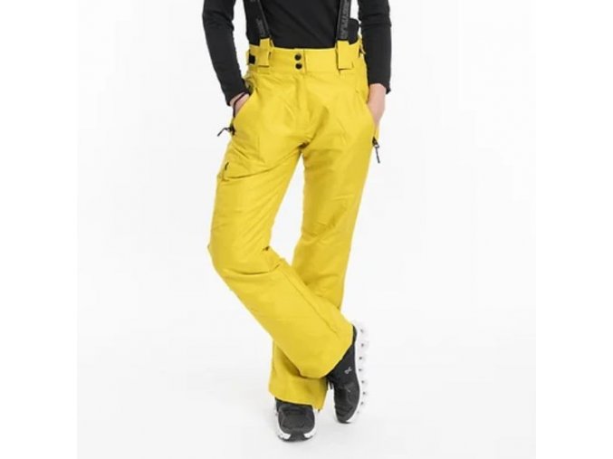 JP European Design Perfektné Dámske Zimné Športové Nohavice na Traky N2157 Žlté