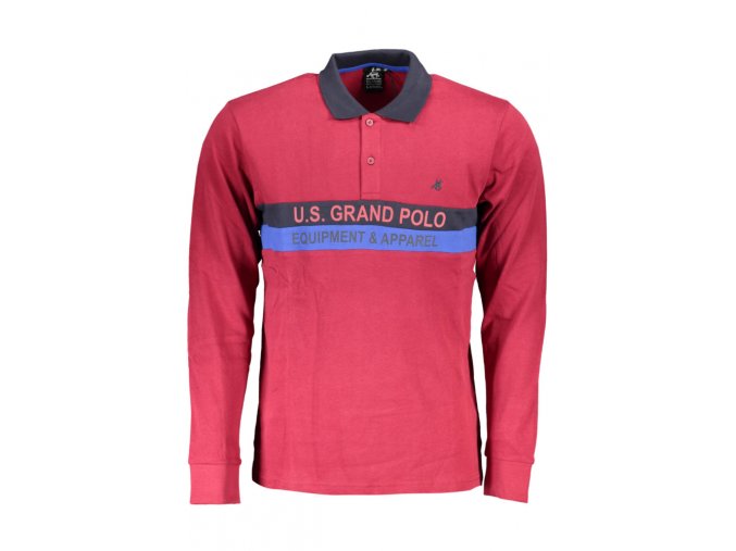 U.S. GRAND POLO Us Grand Polo Polo Maniche Lunghe Uomo Rosso