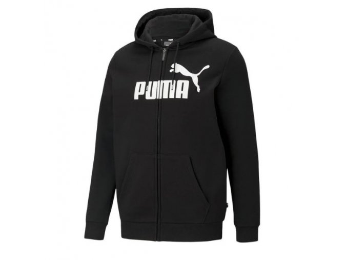 Pánska Mikina so zipsom PUMA Kapucňa 586698 01 čierna (Veľkosť S, Farba čierna)