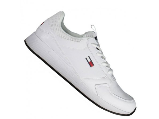 Pánska Športová Obuv Tommy Hilfiger Flexi Runner Biela