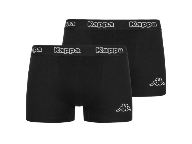 Kappa Pánske Boxerky 2 Pack Čierne (Veľkosť M, Farba čierna)