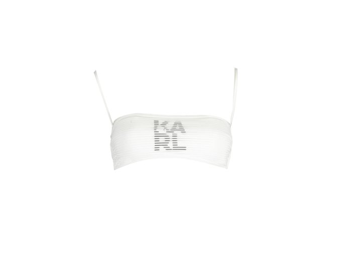 KARL LAGERFELD BEACHWEAR Perfektné Dámske Plavky Vrchný diel Biela (Veľkosť S, Farba Biela)