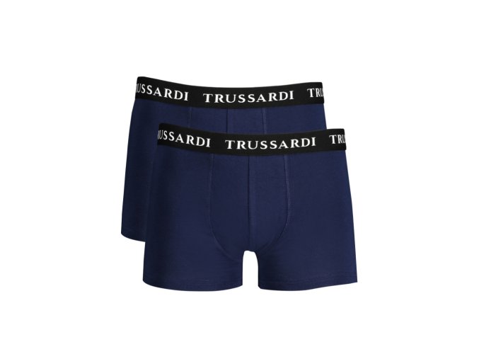 TRUSSARDI Perfektné Pánske Boxerky Modrá (Veľkosť M, Farba modrá)