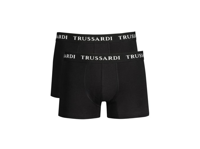 TRUSSARDI Perfektné Pánske Boxerky Čierna (Veľkosť M, Farba čierna)