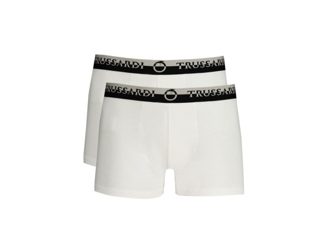 TRUSSARDI Perfektné Pánske Boxerky Biela (Veľkosť M, Farba Biela)