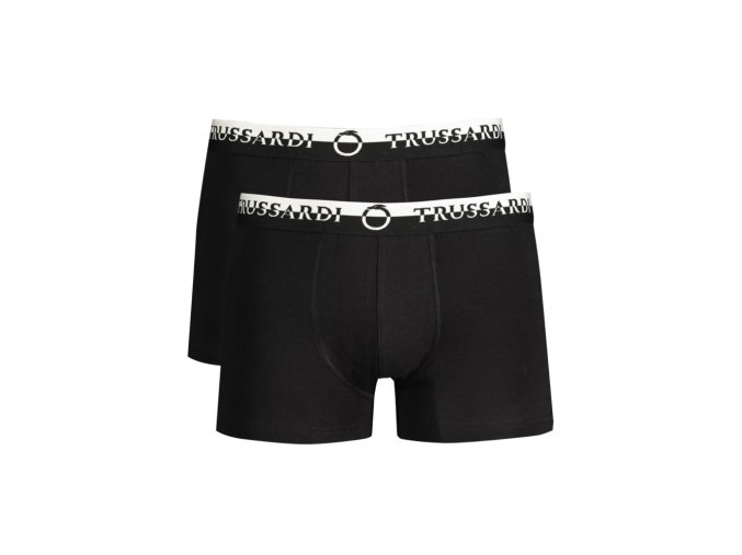TRUSSARDI Perfektné Pánske Boxerky Čierna (Veľkosť M, Farba čierna)