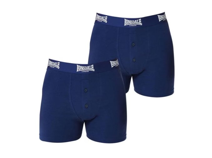 Prémiové Pánske Boxerky Lonsdale 2ks tmavo modré (Veľkosť S, Farba modrá)