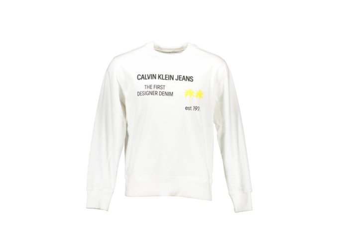 Calvin Klein Perfektná Pánska Mikina Biela