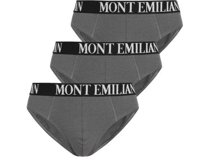MONT EMILIAN "Avignon" Pánske nohavičky Balenie 3 ks šedé
