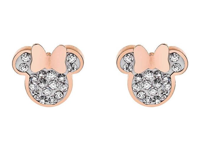 Disney detské náušnice Minnie Mouse pozlátená oceľ E600177PRWL-B.CS