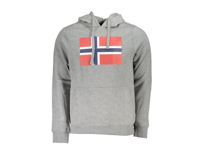 NORWAY 1963 Perfektná Pánska Mikina Šedá (Veľkosť 2XL, Farba šedá)