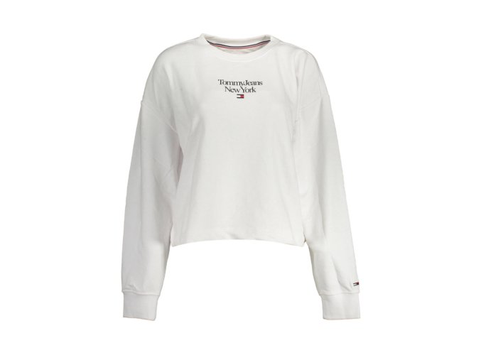 Tommy Hilfiger Perfektná Dámska Mikina Biela (Veľkosť L, Farba Biela)