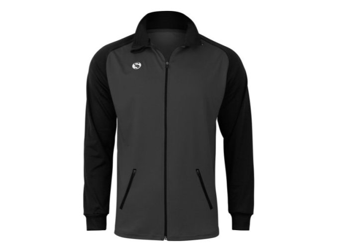 Stark Soul® Warm Up Pánska Tréningová Tepláková Bunda so zipsom čierna (Veľkosť S, Farba čierna)