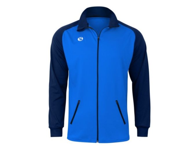 Stark Soul® Warm Up Pánska Tréningová Tepláková Bunda so zipsom modrá (Veľkosť S, Farba modrá)