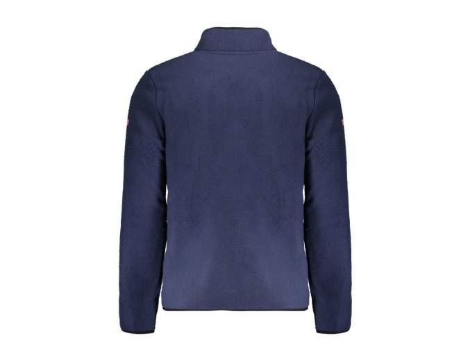 NORWAY 1963 Perfektná Pánska Mikina na zips Modrá (Veľkosť M, Farba modrá)