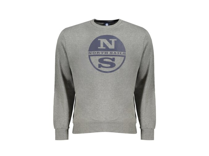 North Sails Perfektná Pánska Mikina Šedá (Veľkosť S, Farba šedá)