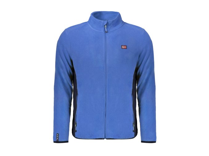 NORWAY 1963 Perfektná Pánska Mikina na zips Modrá (Veľkosť XL, Farba modrá)