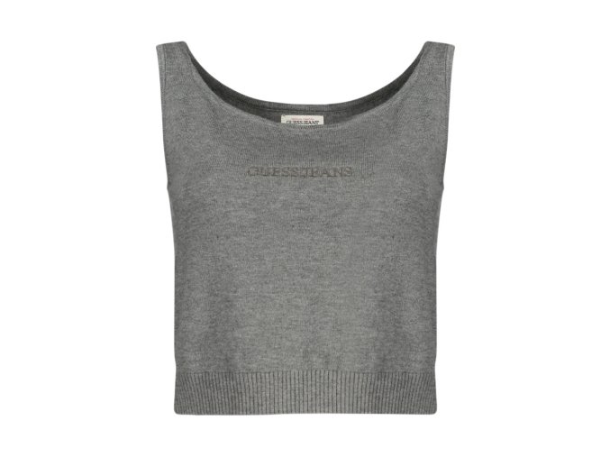 GUESS JEANS Guess Jeans Top Donna Grigio